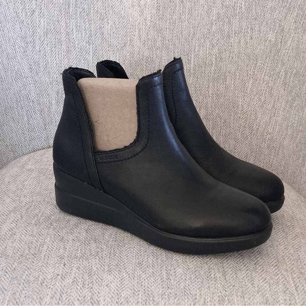 Geox Black Ankle Booties